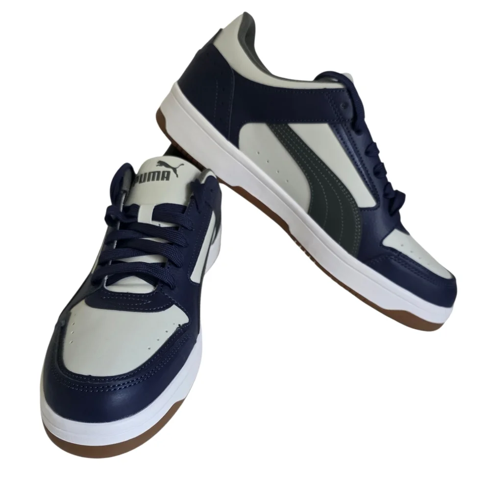 Puma Rebound Joy Low Top Sneakers Blue White Gray Men's Size 11